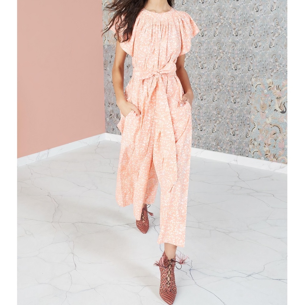Ulla Johnson Floral Cotton Coralie Jumpsuit